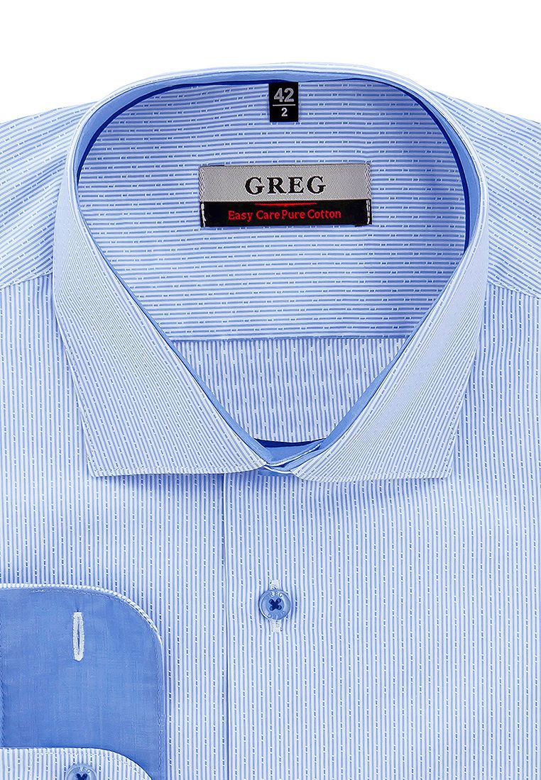 Рубашка мужская Greg 211/131/5737/Z/1p голубая 44