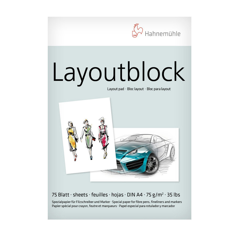 

Альбом для эскизов для комиксов и иллюстраций Hahnemuhle "Layout" A4 75 л 75 г