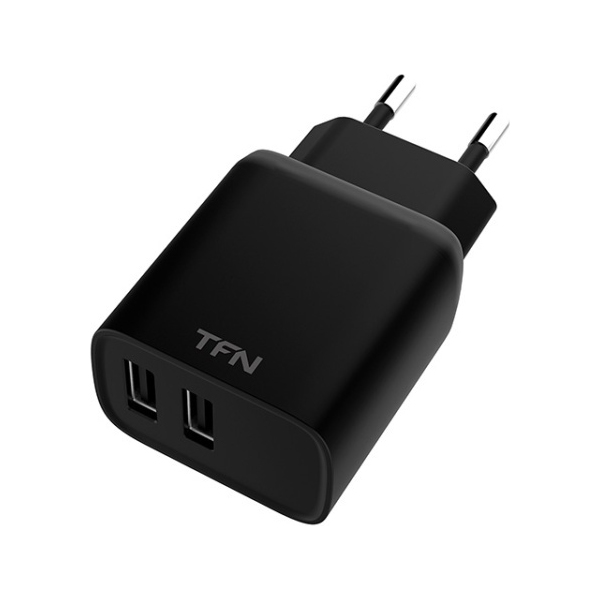 Сетевое зарядное устройство TFN Rapid, 2 USB, 5 A, (TFN-WCRPD01)