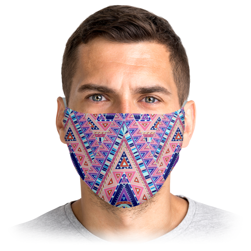 

Многоразовая маска Printio Abstract design розовая M, Abstract design