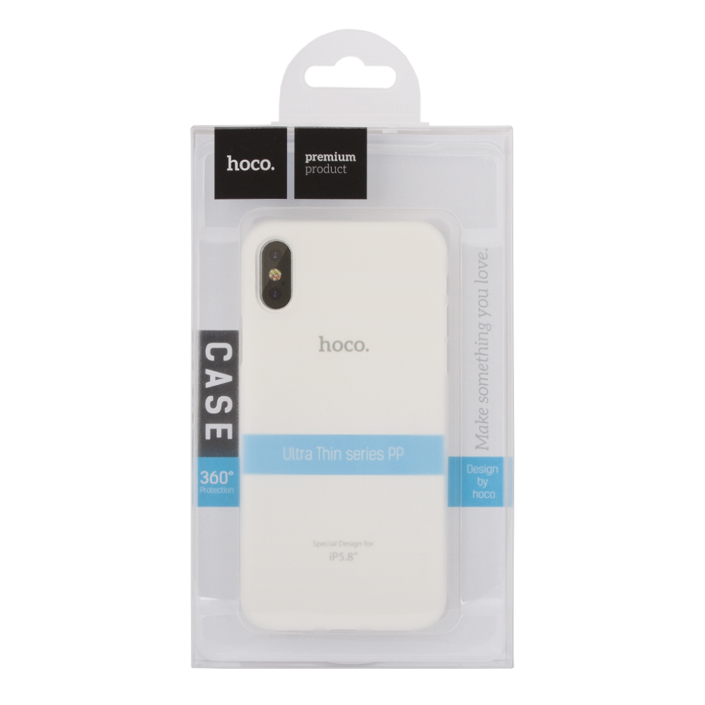 фото Чехол hoco thin series frosted case для iphone xs transparent