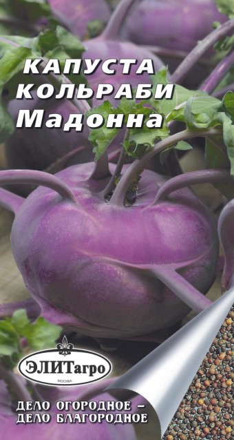 

Семена овощей Элитагро Капуста кольраби Мадонна 0,3 г