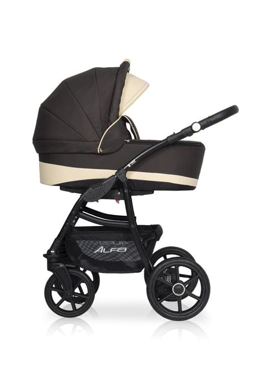 

Коляска 2 в 1 Riko Basic Alfa Ecco коричневый-бежевый 08, Alfa Ecco