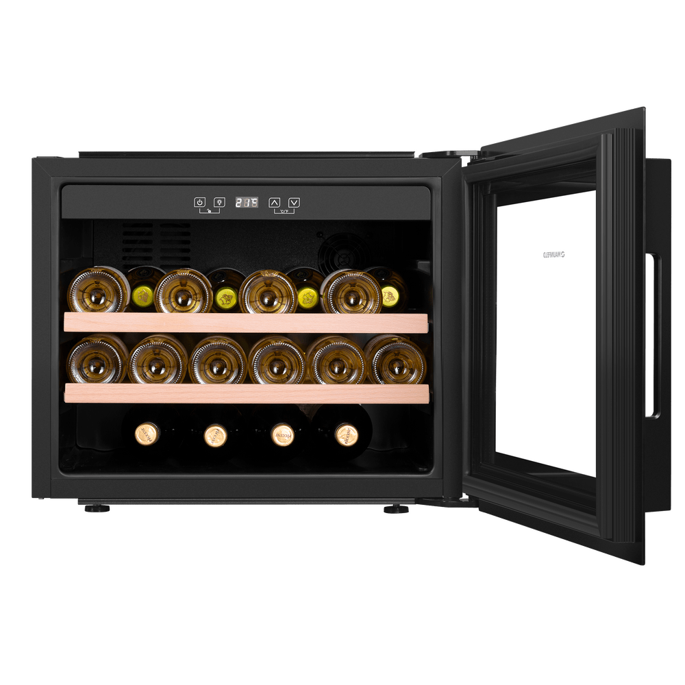 Встраиваемый винный шкаф MAUNFELD MBWC-62S28 черный винный шкаф для 10 бутылок твердый восстановленный лес