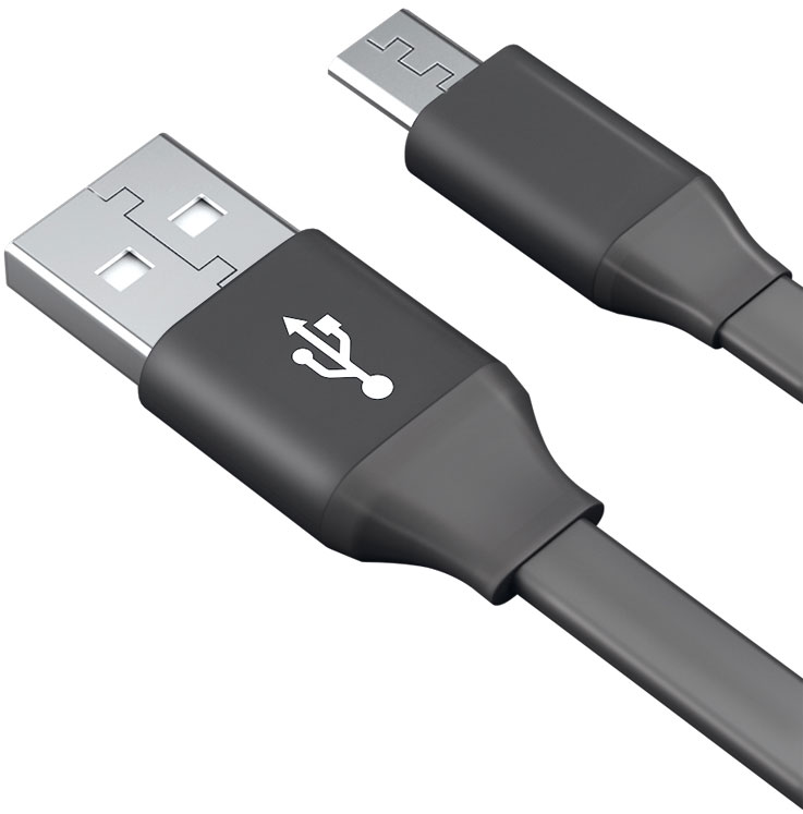 Кабель AKAI CBL210B USB А-microUSB Black