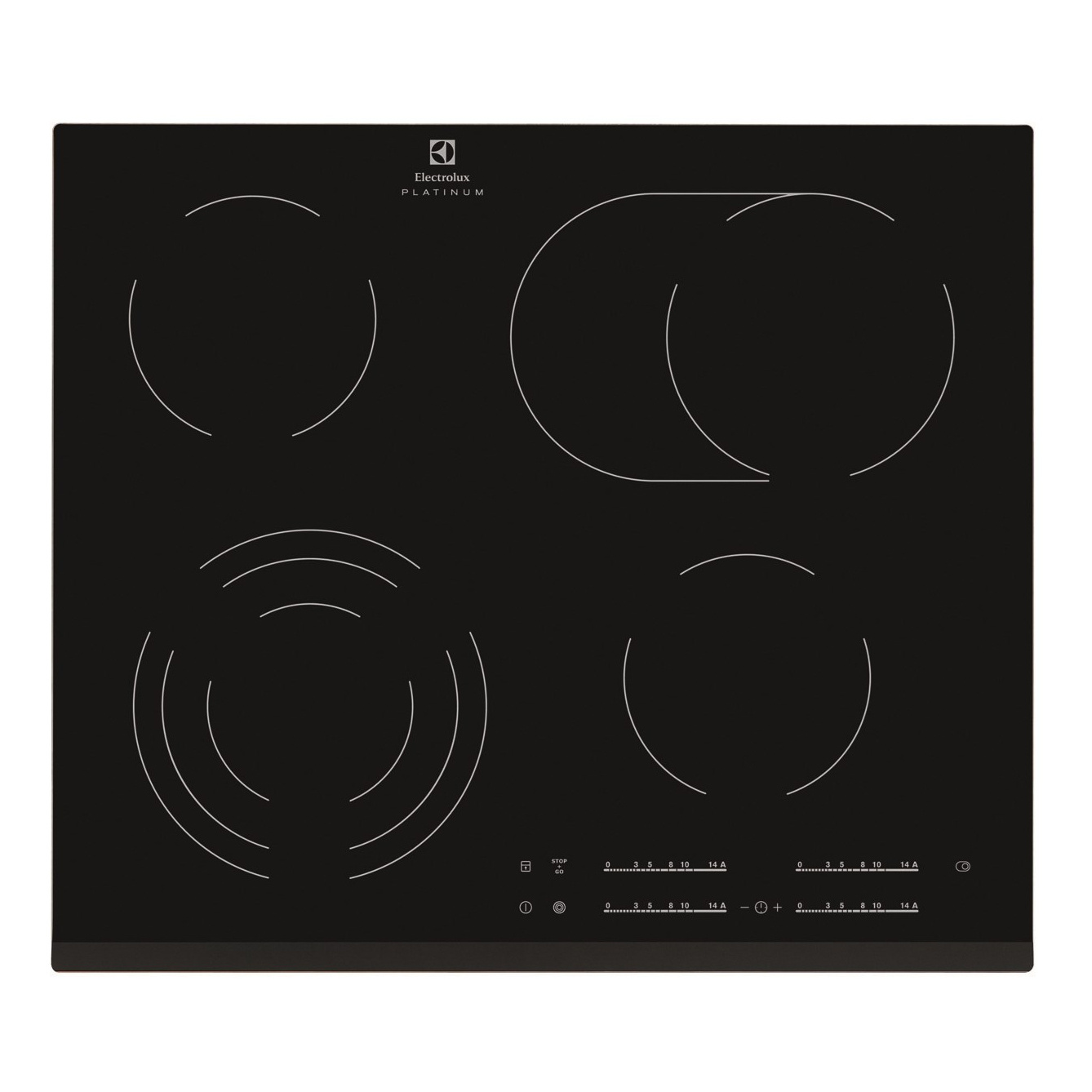 фото Встраиваемая варочная панель электрическая electrolux ehf96547fk black