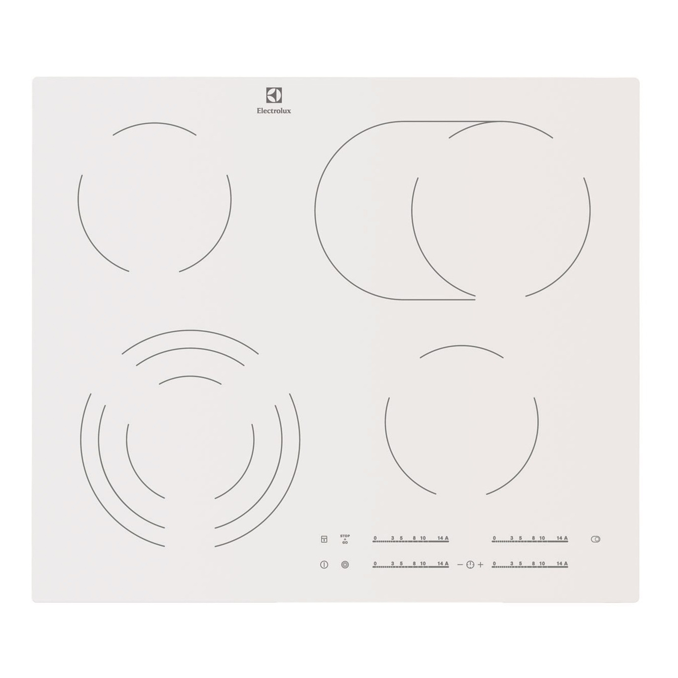 Варочная панель Electrolux ehf96547sw, Hi-Light, белый