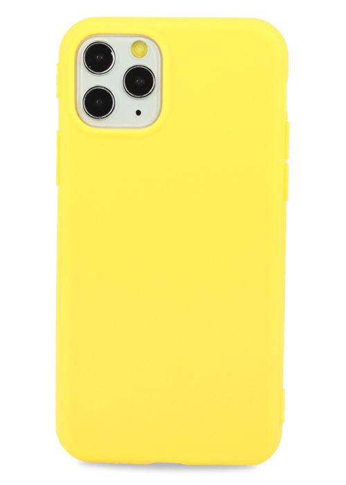 фото Чехол pastila для iphone 11pro tpu matte color/yellow