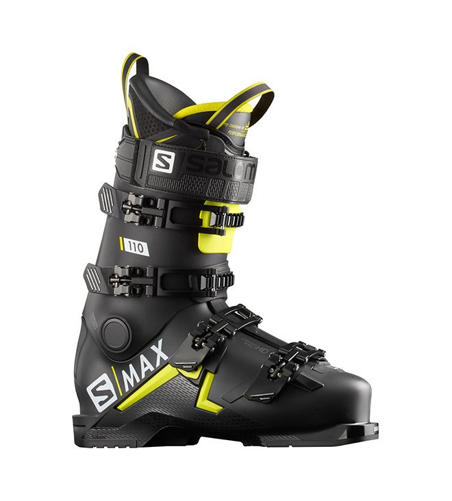 фото Горнолыжные ботинки salomon s/max 110 2020, black/acid green/white, 25.5