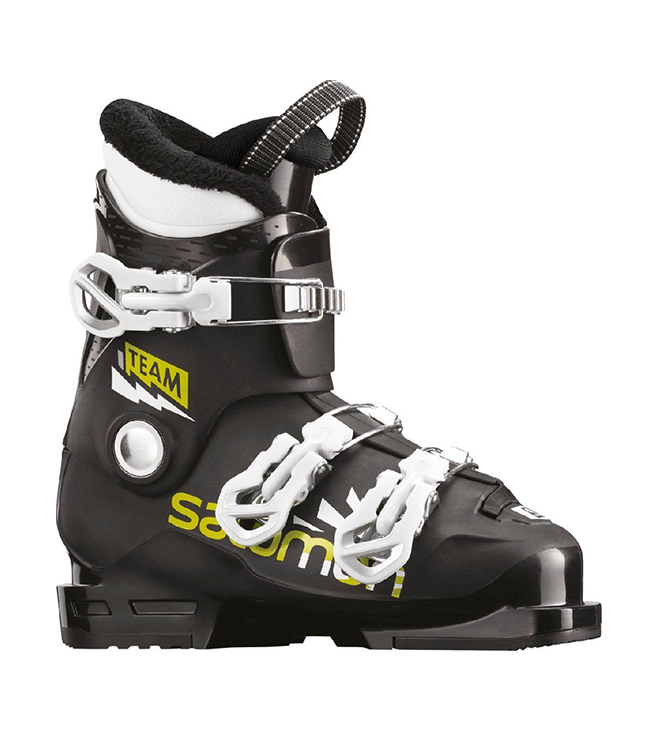 

Горнолыжные ботинки Salomon Team T3 2020, black/acid green/white, 22.5, Team T3