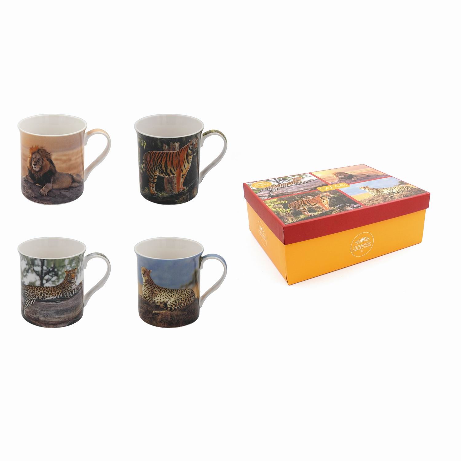 

Кружка Сафари Большие кошки 275мл (наб 4шт), Leonardo Collection LP94021