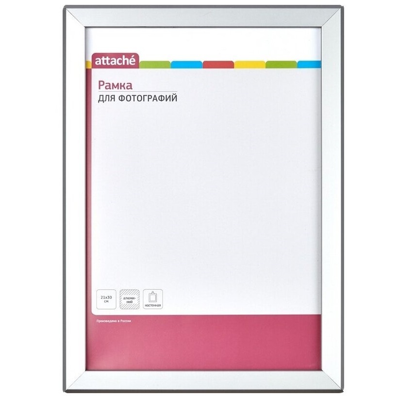 Рамка А4(21х30)ATTACHE алюмин.профиль 20 мм, насте