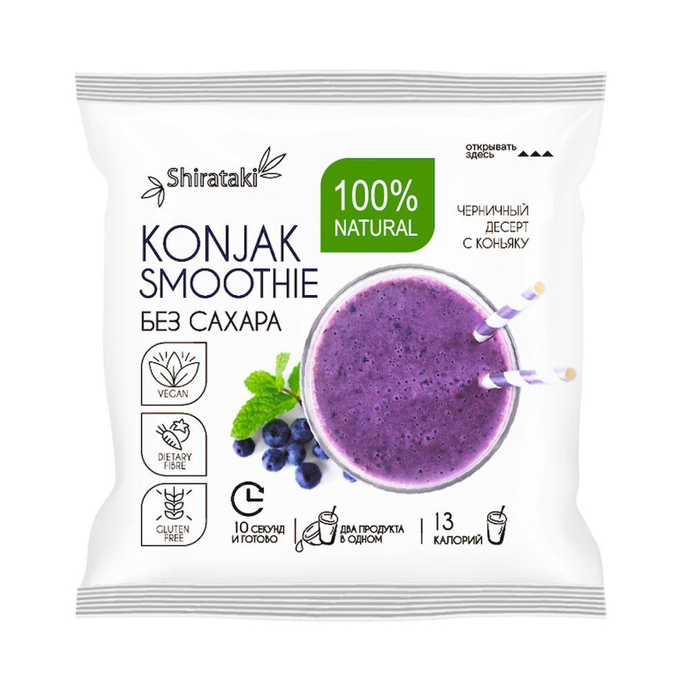 

Десерт без сахара Konjak Smoothie черничный 20 шт по 15 г