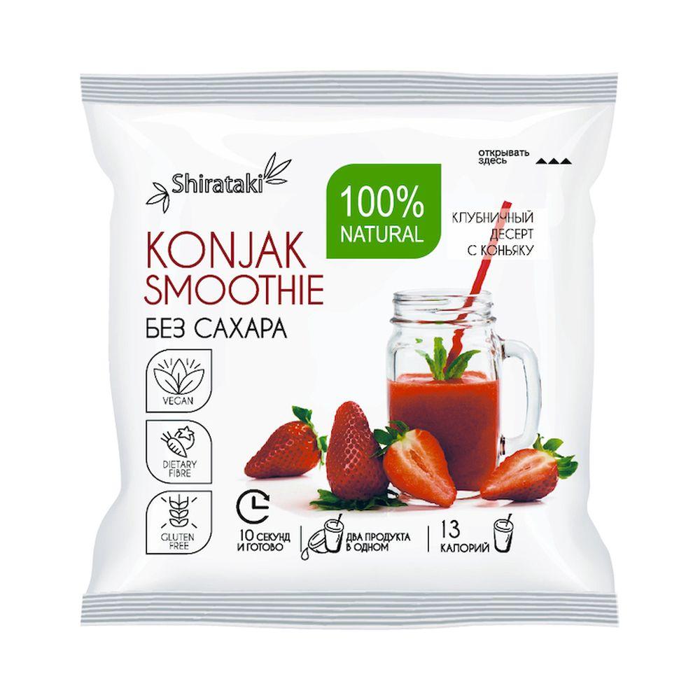 

Десерт без сахара Konjak Smoothie клубничный 20 шт по 15 г