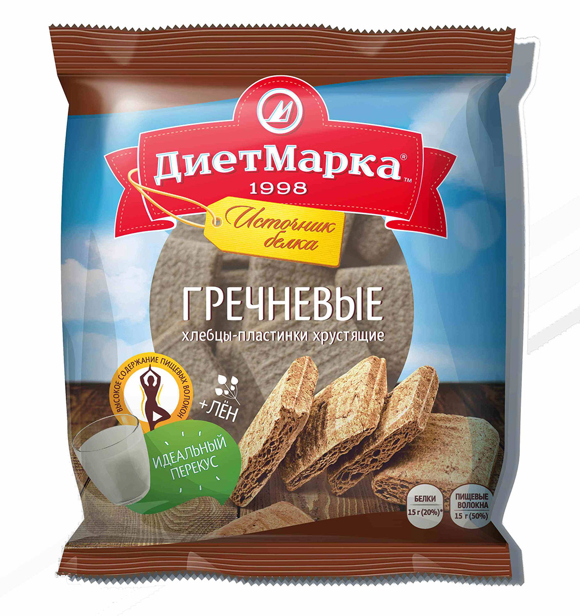 

Хлебцы-мини пластинки ДиетМарка гречневые 50 г