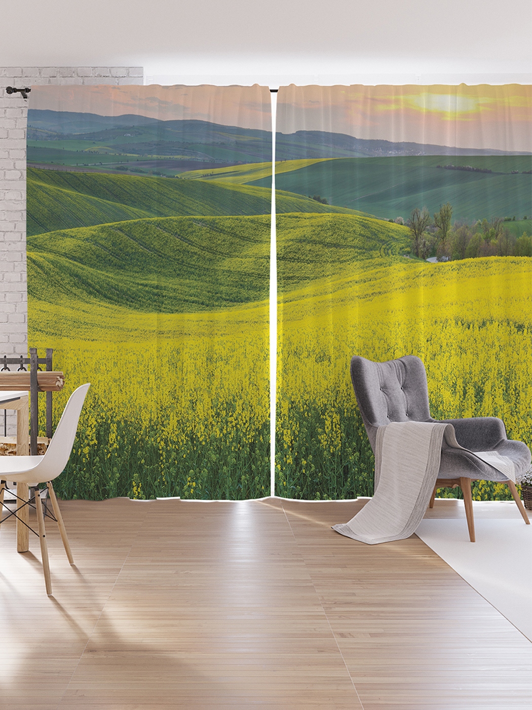 

Шторы под лён JoyArty «Волнистые поля», серия Oxford DeLux, 340х265 см, Шторы под лён «Волнистые поля», серия Oxford DeLux, 340х265 см