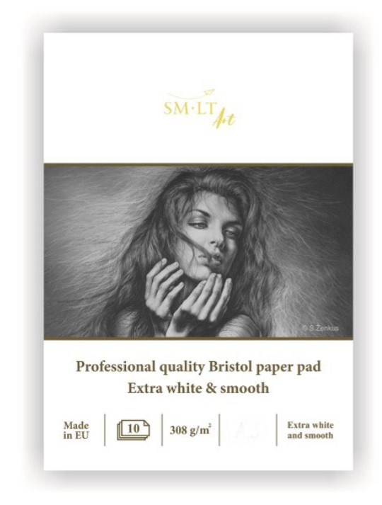 фото Альбом для графики smiltainis bristol pad, a4, 10 л