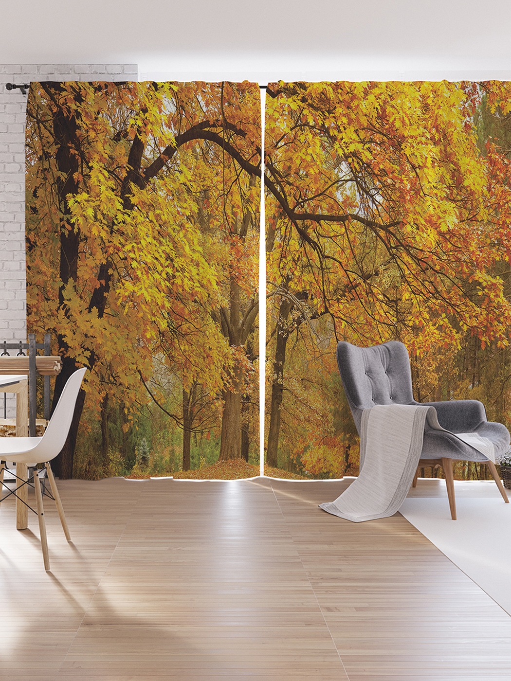 

Шторы под лён JoyArty «Желтеющий лес», серия Oxford DeLux, 340х265 см, Шторы под лён «Желтеющий лес», серия Oxford DeLux, 340х265 см