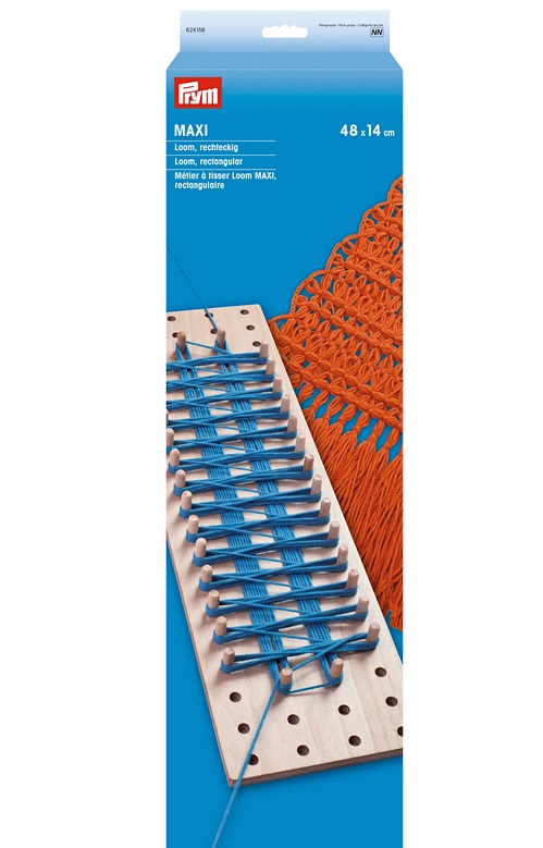 Набор для плетения на колышках Prym, Loom Maxi для прямоугольников, 624158 приспособление для измерения диаметра спиц prym