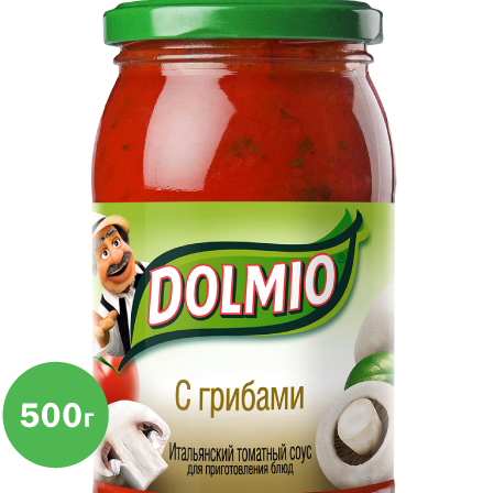 

Соус итальянский Dolmio с грибами для приготовления блюд 500 г