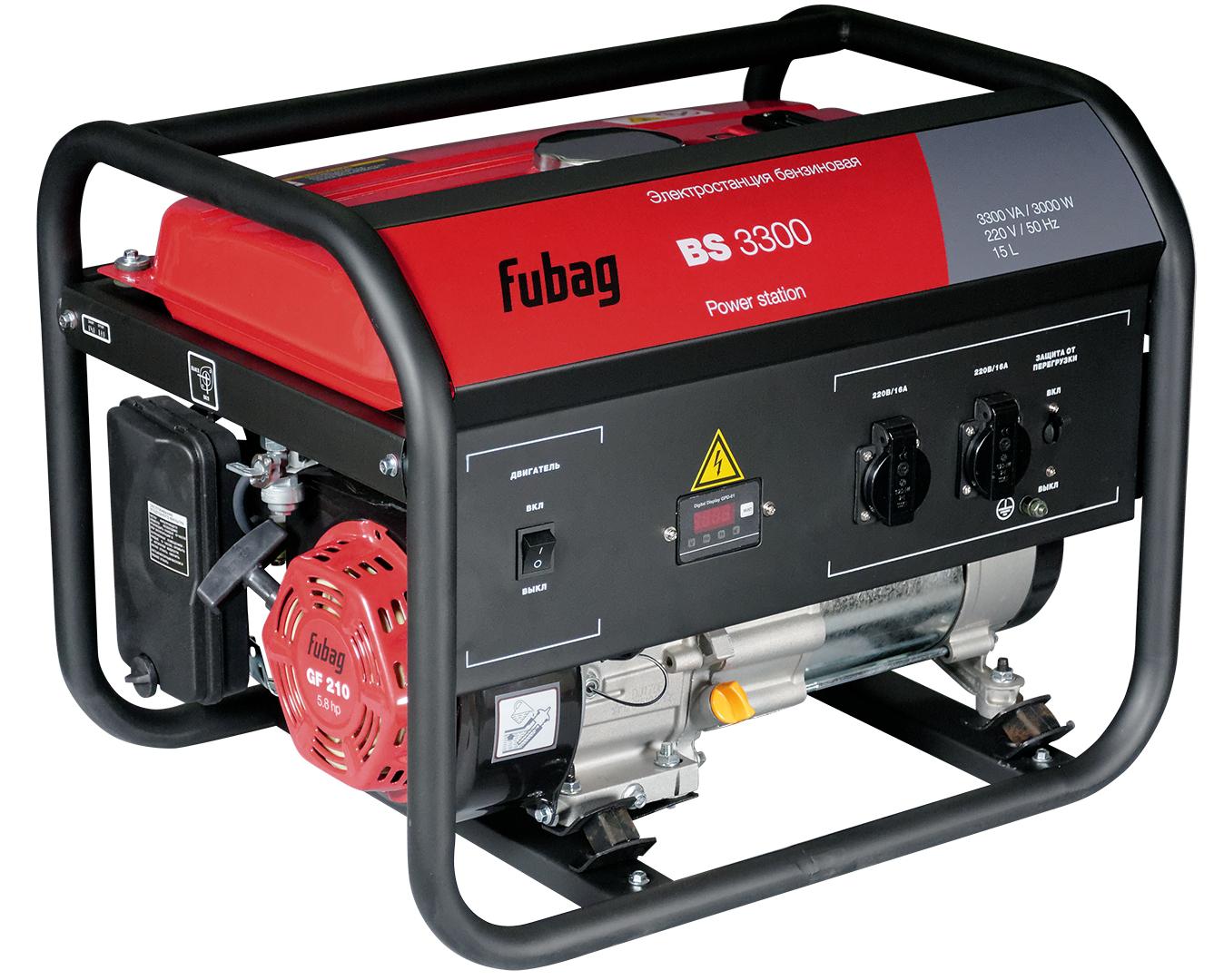 фото Бензиновый генератор fubag bs 3300