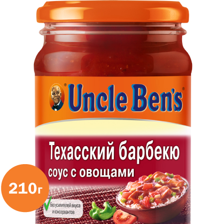 

Техасский барбекю соус с овощами для приготовления блюд Uncle Ben’s 210 г