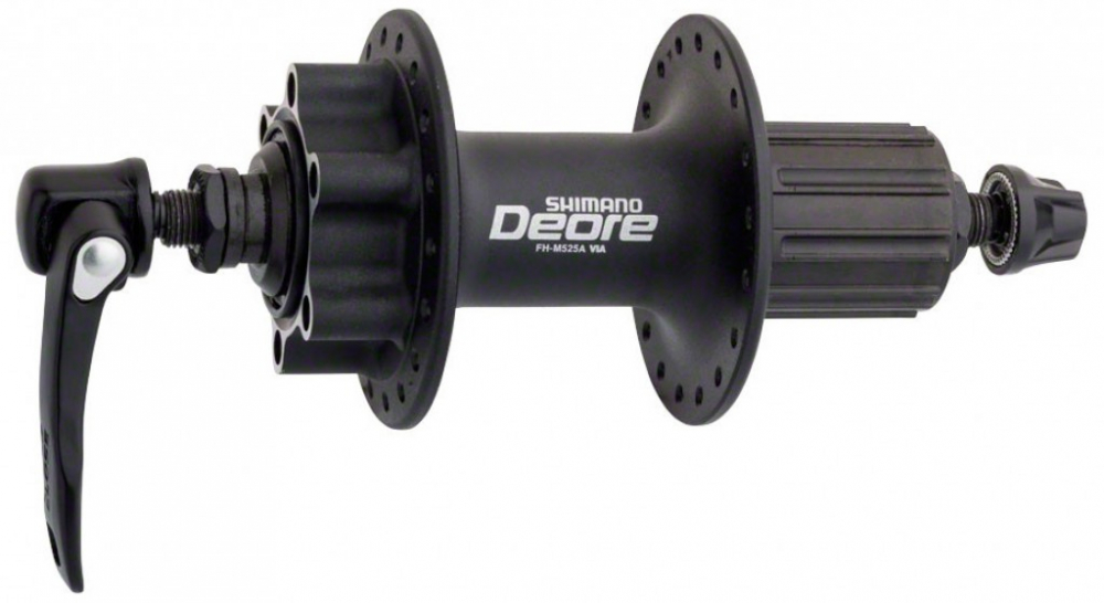 

Втулка задняя Deore M525A, 32 отв, 8/9ск, QR,черный EFHM525ABZL, Deore M525A