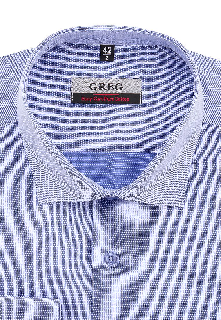 Рубашка мужская Greg 223/131/8013/Z голубая 43