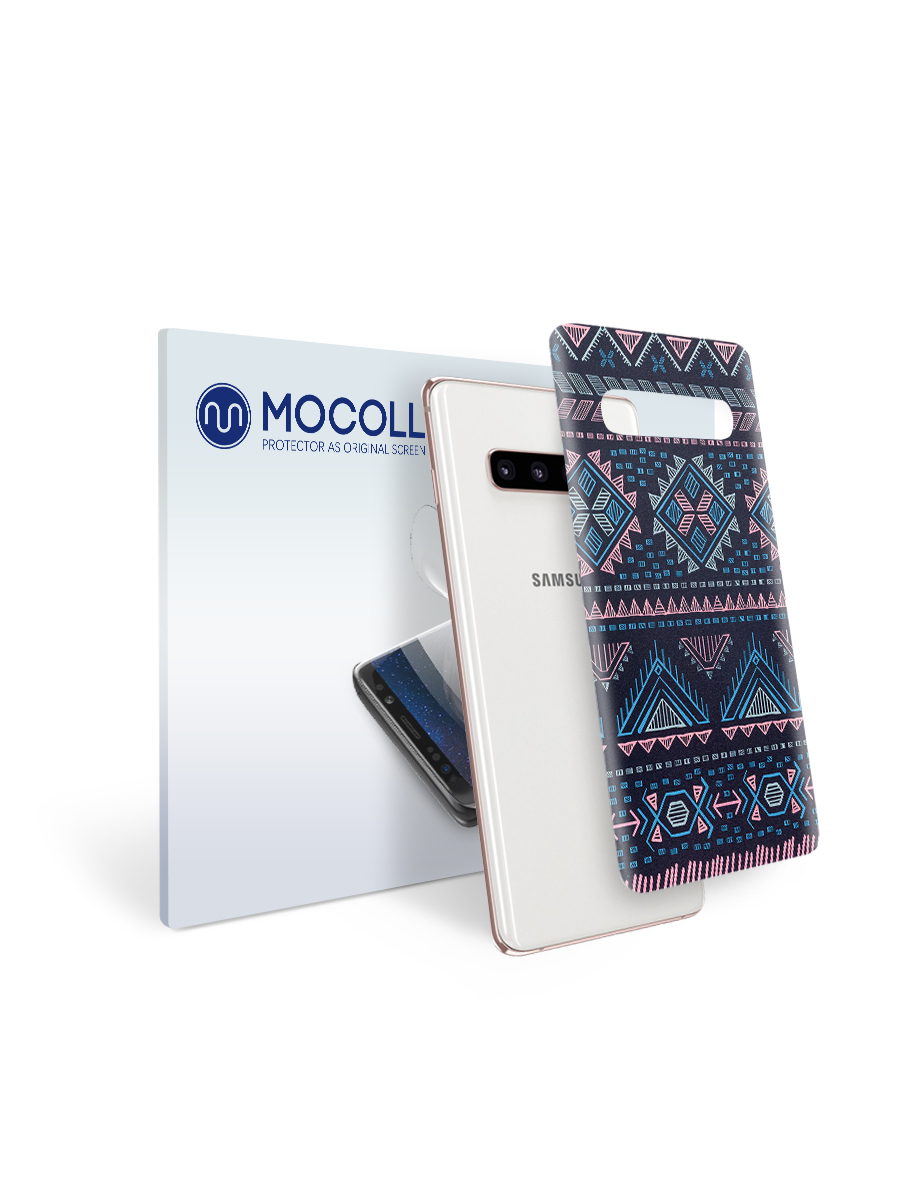 

Пленка защитная MOCOLL для задней панели Samsung GALAXY S10 Plus Богемный узор Аргайл