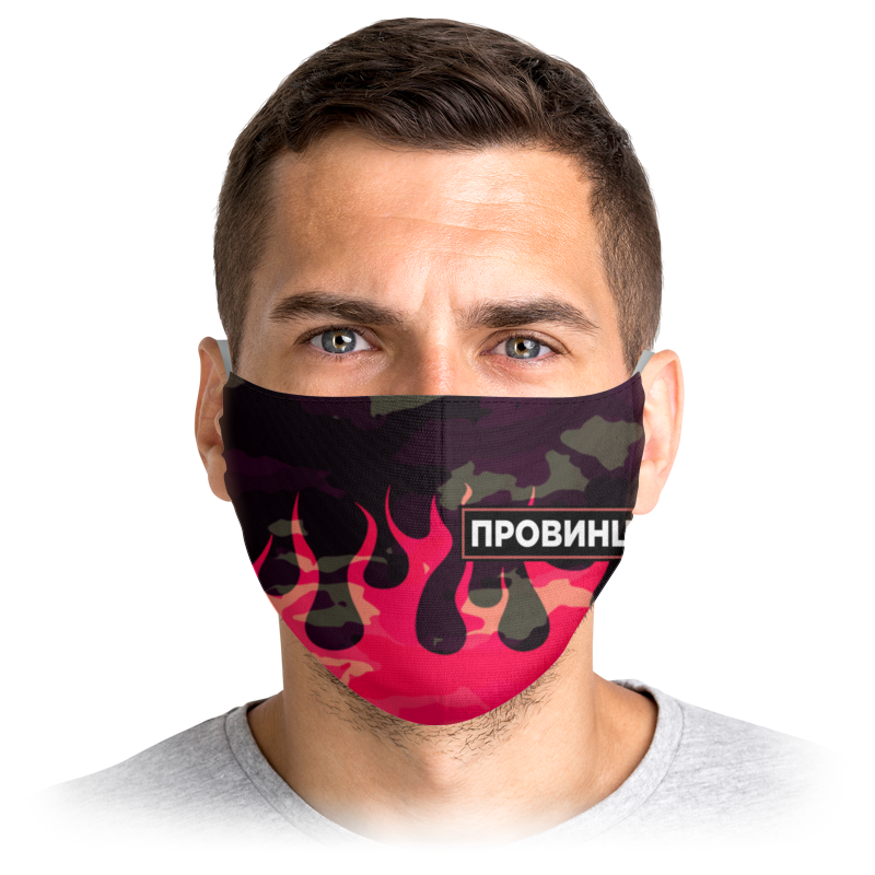 

Многоразовая маска Printio Провинция черная M, Провинция
