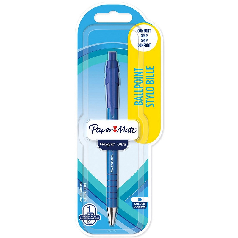 Ручка шариковая Paper Mate Flexgrip ultra PM-S0300535, синяя, 1 мм, 1 шт.