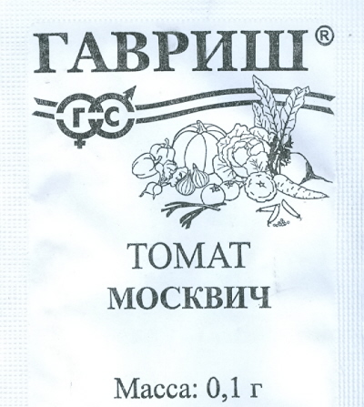 

Семена овощей Элитагро Томат Москвич 0,1 г