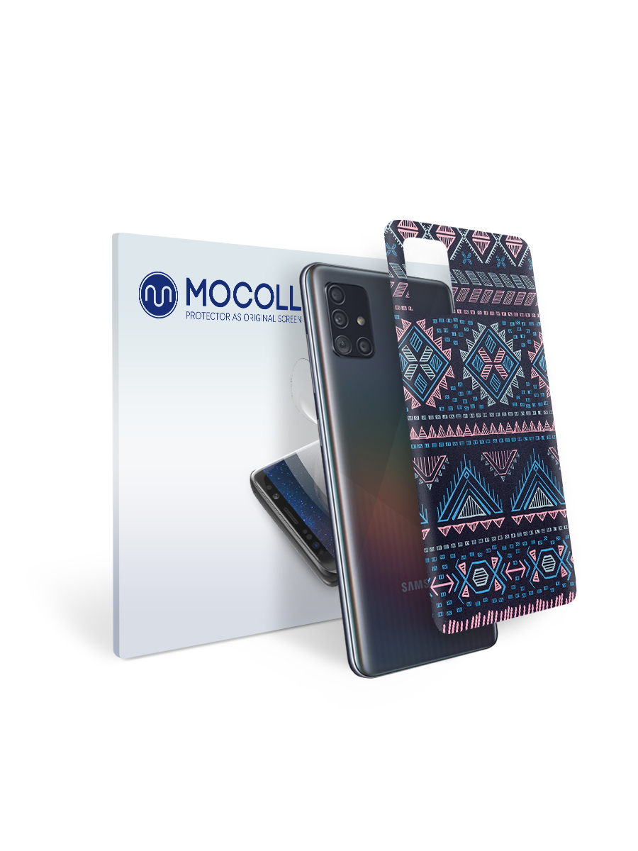 

Пленка защитная MOCOLL для задней панели Samsung GALAXY A7 Богемный узор Аргайл