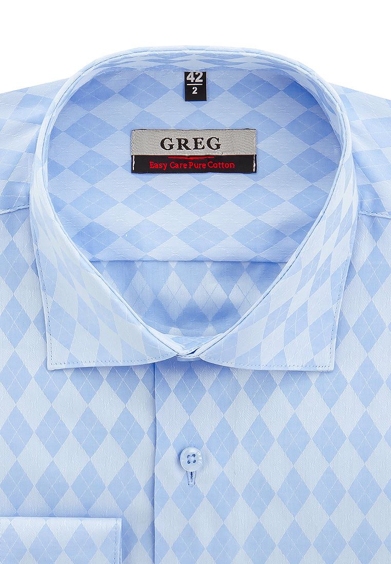 Рубашка мужская Greg 223/191/461/Z голубая 40