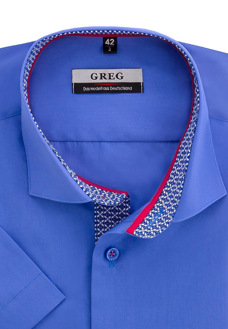 Рубашка мужская Greg 230/109/AZ/ZS/P/1 голубая 38