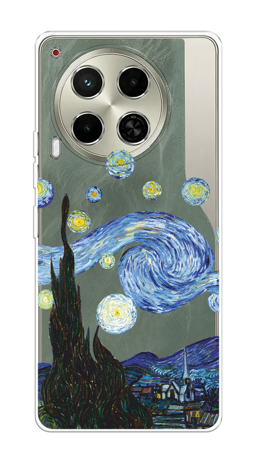 

Чехол на Tecno Camon 30 5G "Ночь Ван Гога", Голубой;синий;черный, 305550-1