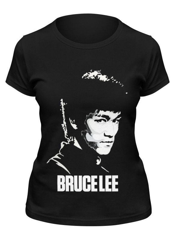 

Футболка женская Printio Bruce lee черная S, Черный, Bruce lee