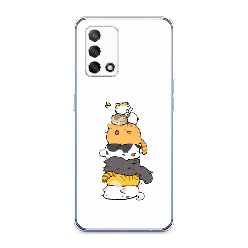 

Чехол Awog на OPPO A74 4G/F19 "Бутерброд из котиков", Разноцветный, 256050-10