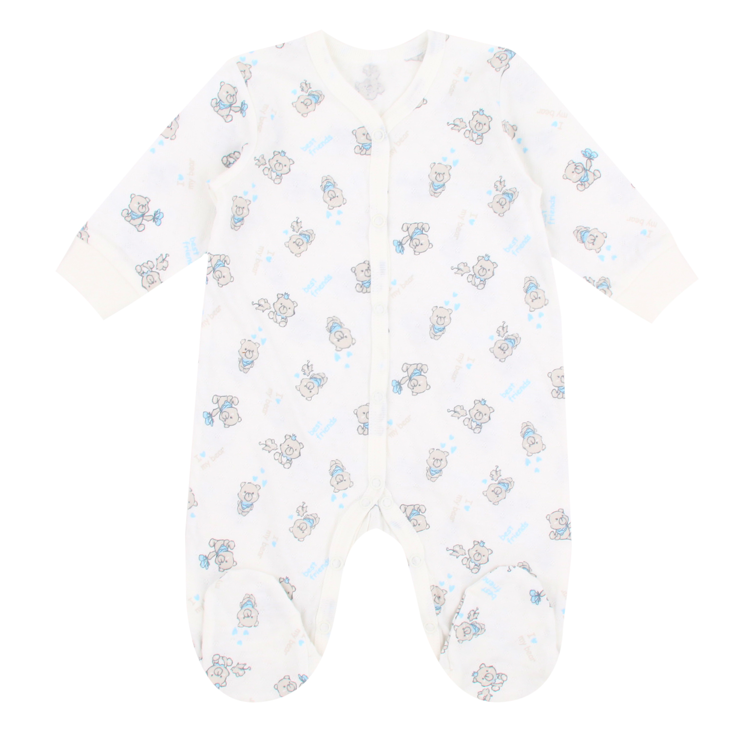 фото Комбинезон leader kids newborn, цвет: белый р.80