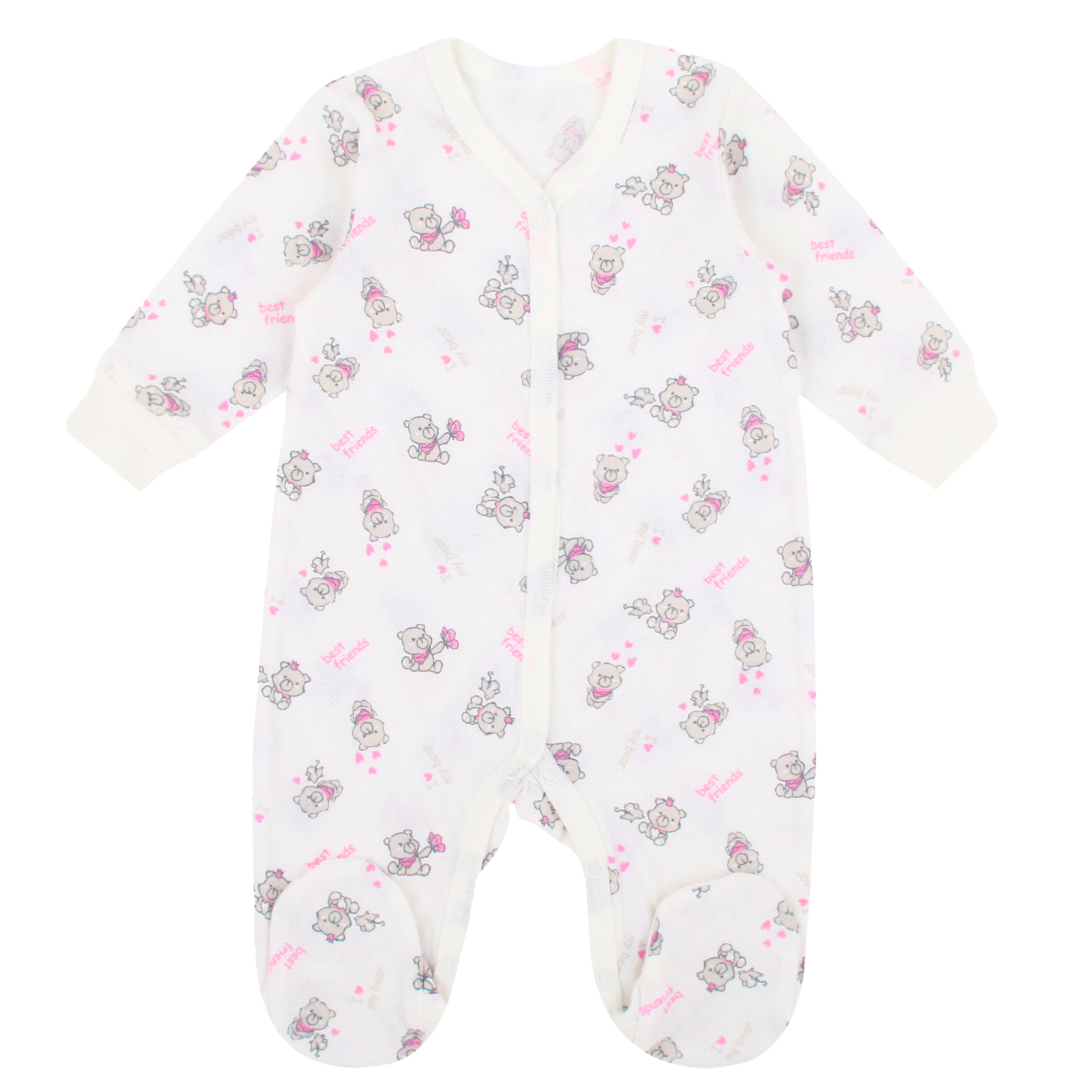 фото Комбинезон leader kids newborn, цвет: белый р.80