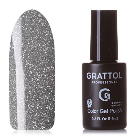 

Гель-лак Grattol Bright Silver