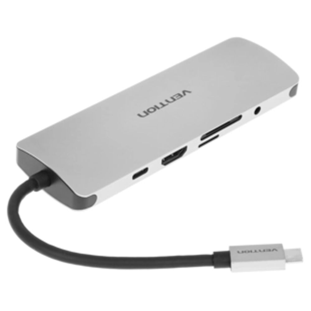 

Док-станция Vention USB-C Universal Dock 9в1 THAHB, Серебристый