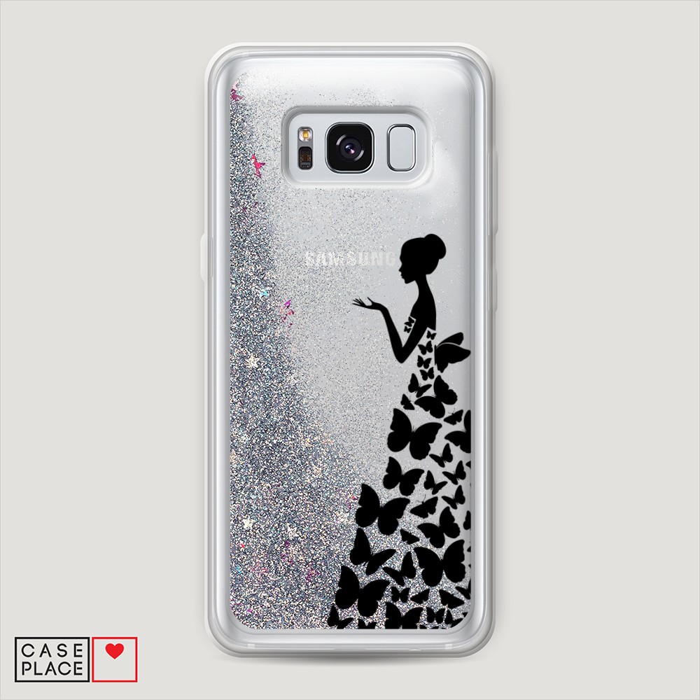

Чехол Awog на Samsung Galaxy S8 Plus "Дама в бабочках", Разноцветный, 24891-1
