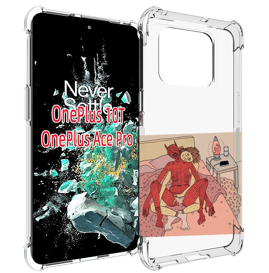 

Чехол MyPads девушка-без-кожи для OnePlus 10T, Прозрачный, Tocco