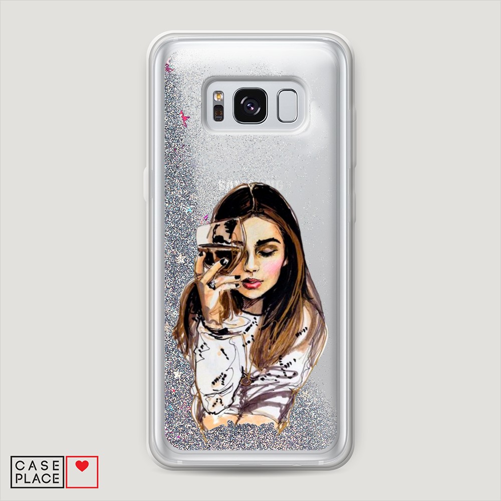 

Чехол Awog на Samsung Galaxy S8 Plus "Девушка с бокалом", Разноцветный, 24891-1