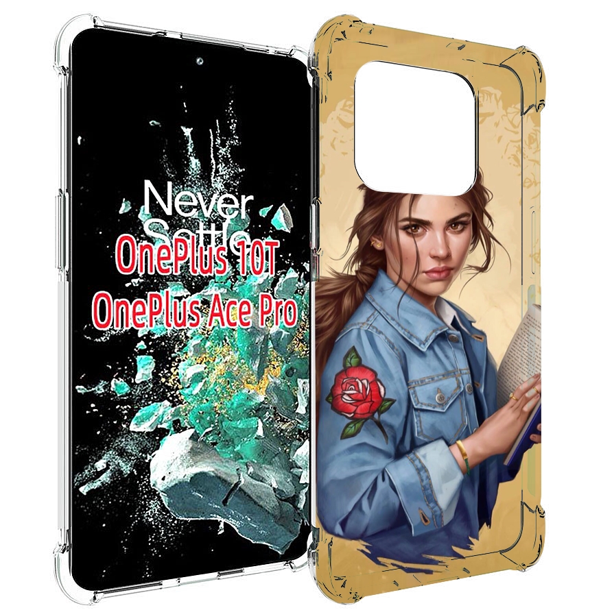 

Чехол MyPads девушка-в-бежевом-фоне для OnePlus 10T, Прозрачный, Tocco