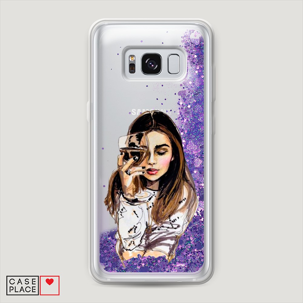 

Чехол Awog на Samsung Galaxy S8 Plus "Девушка с бокалом", Разноцветный, 24892-1