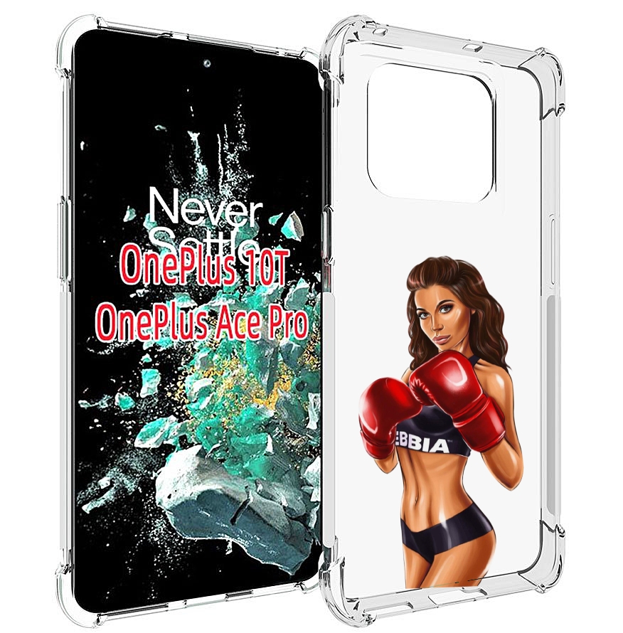 фото Чехол mypads девушка-в-боксерских-перчатках женский для oneplus 10t