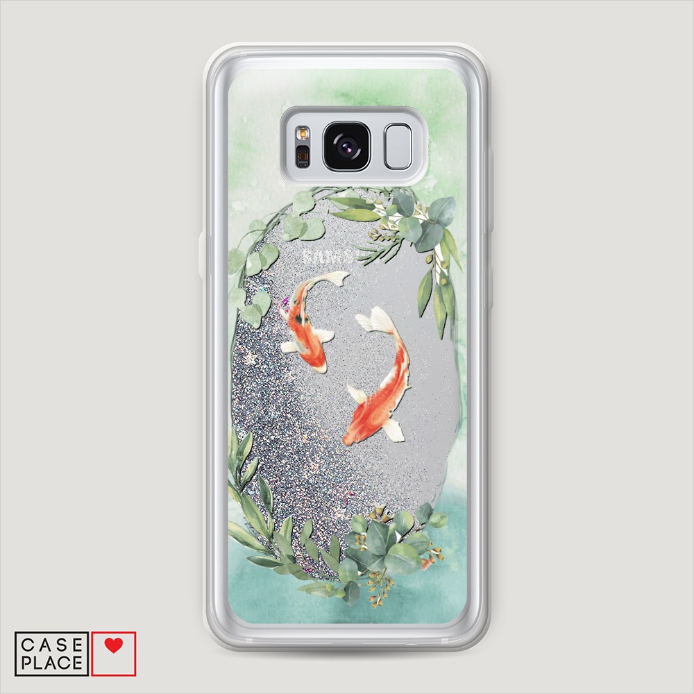 

Чехол Awog на Samsung Galaxy S8 Plus "Две золотые рыбки", Разноцветный, 24891-1