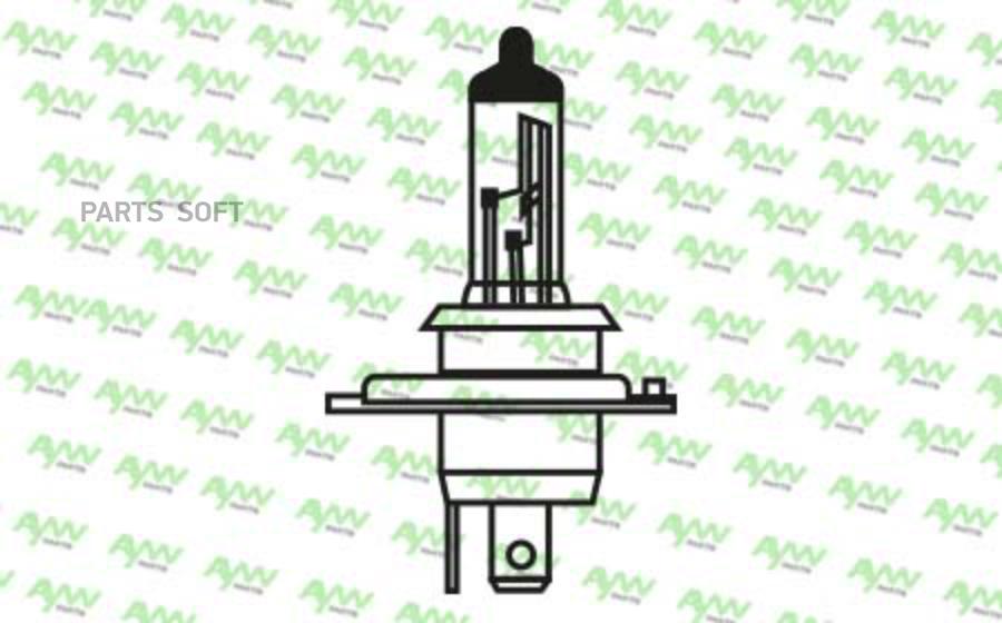 Лампа галогеновая H4 12V 100/80W P43T-38